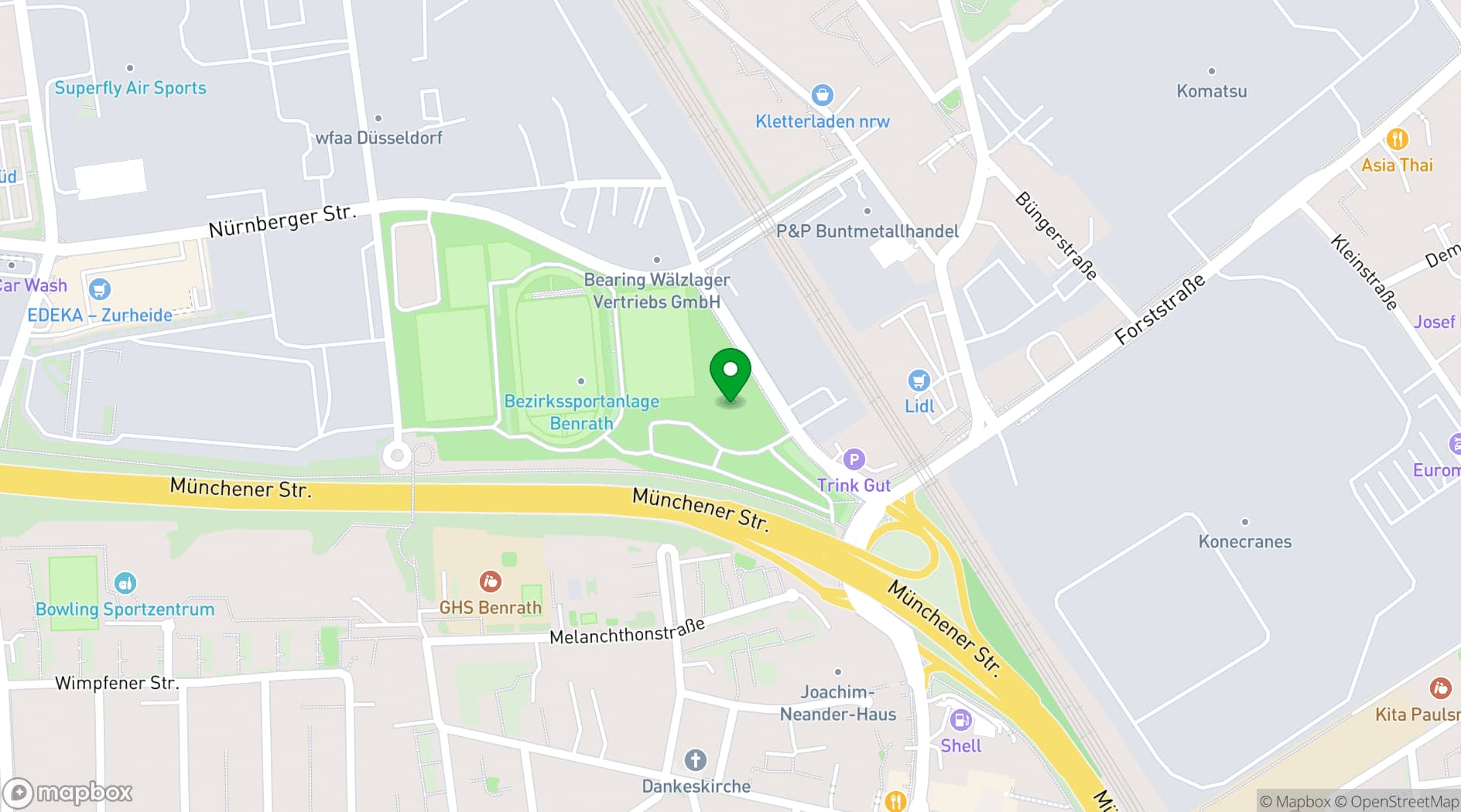 Map showing Elegance Eventlocation