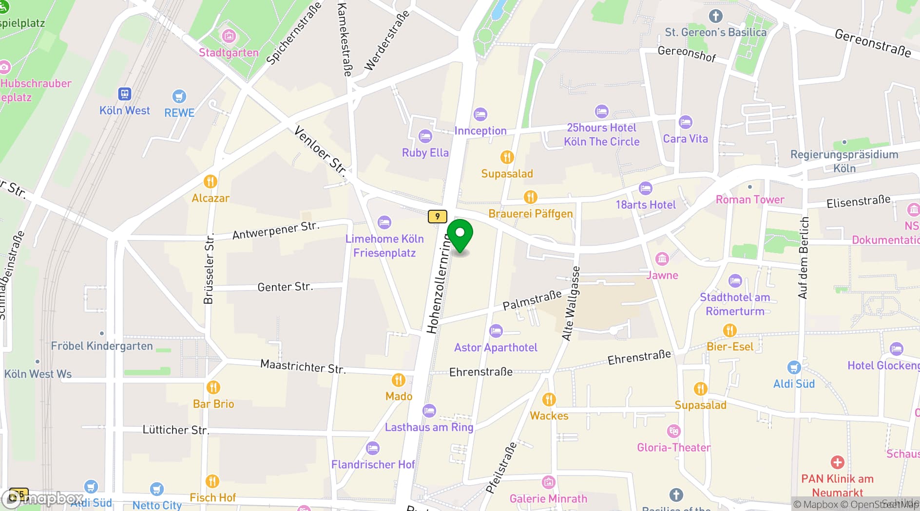 Map showing  Rooftop58
