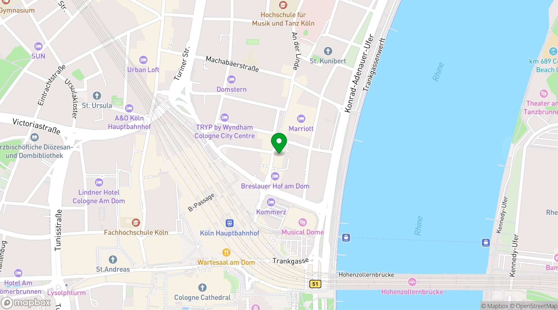 Map showing Maximilian Lorenz Gastronomie