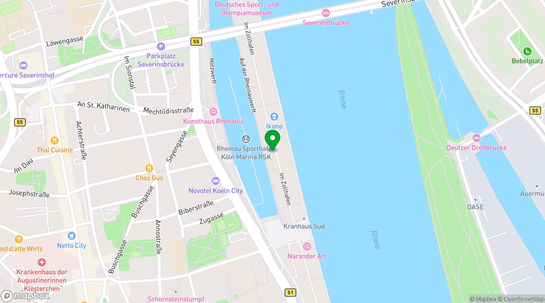 Map showing Ox & Klee