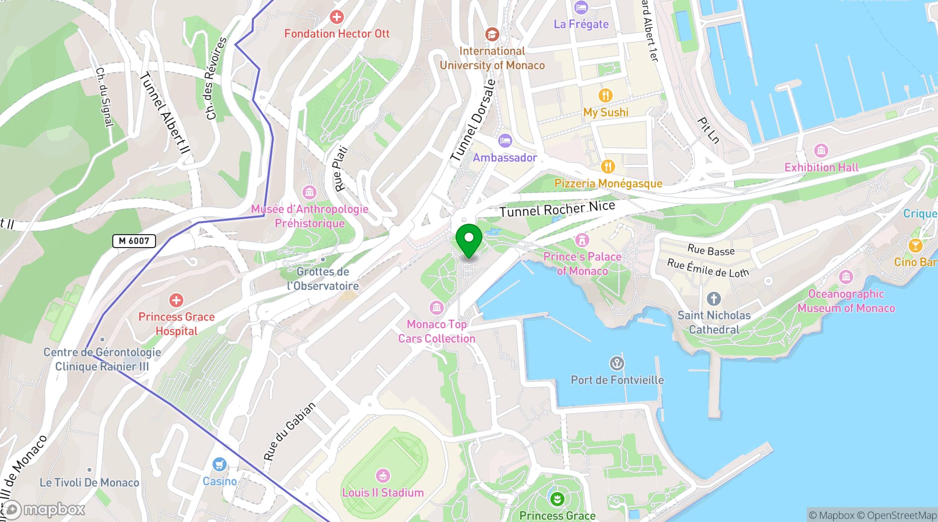 Map showing Espace Léo Ferré
