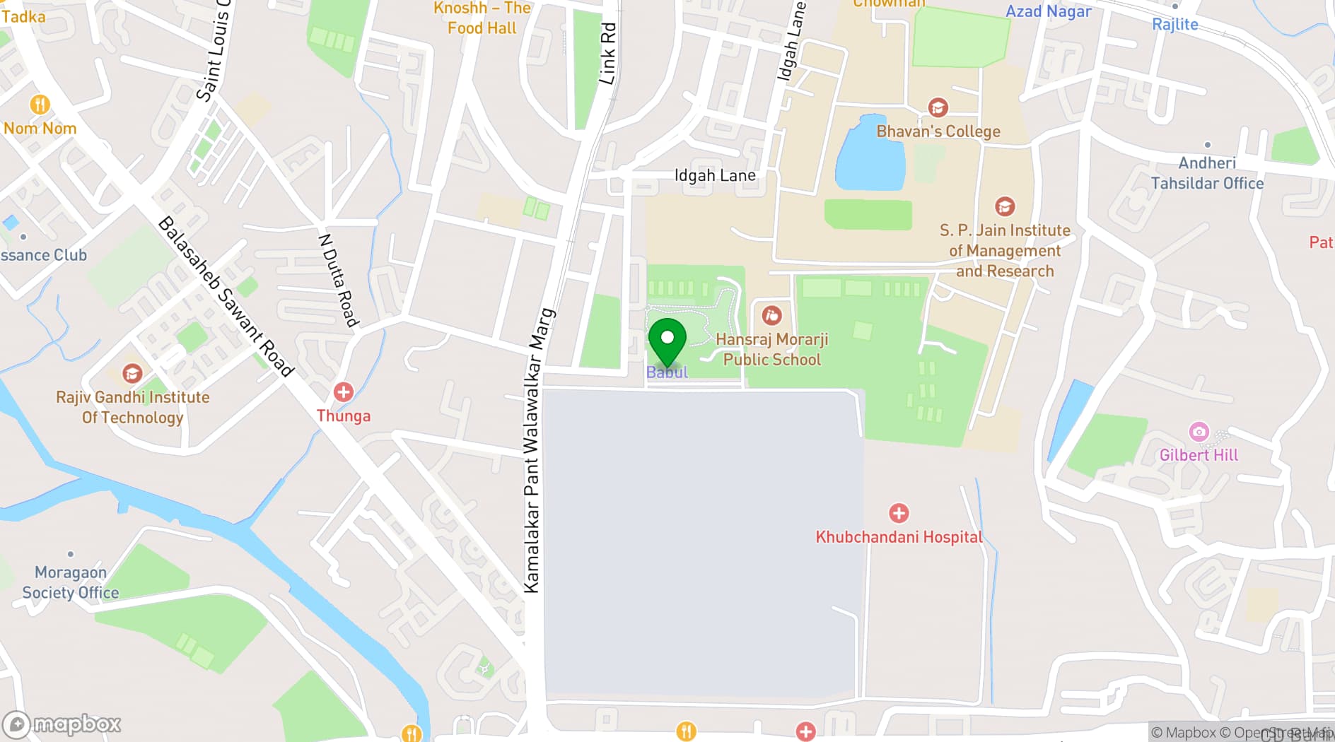 Map showing The Club