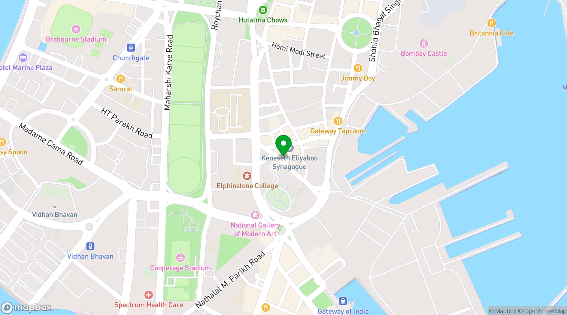 Map showing 14° 41° Pizzeria