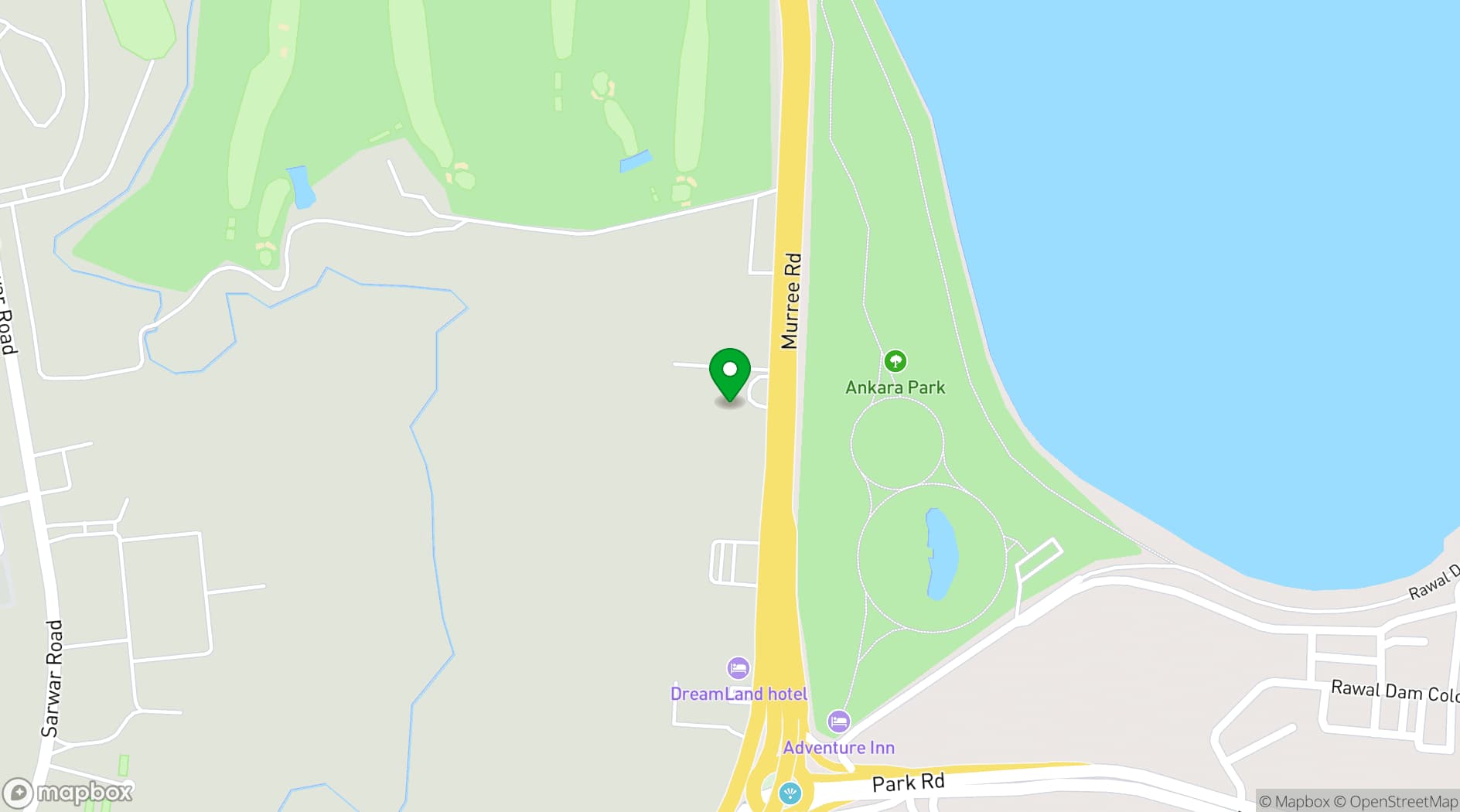 Map showing Ramada by Wyndham Islamabad