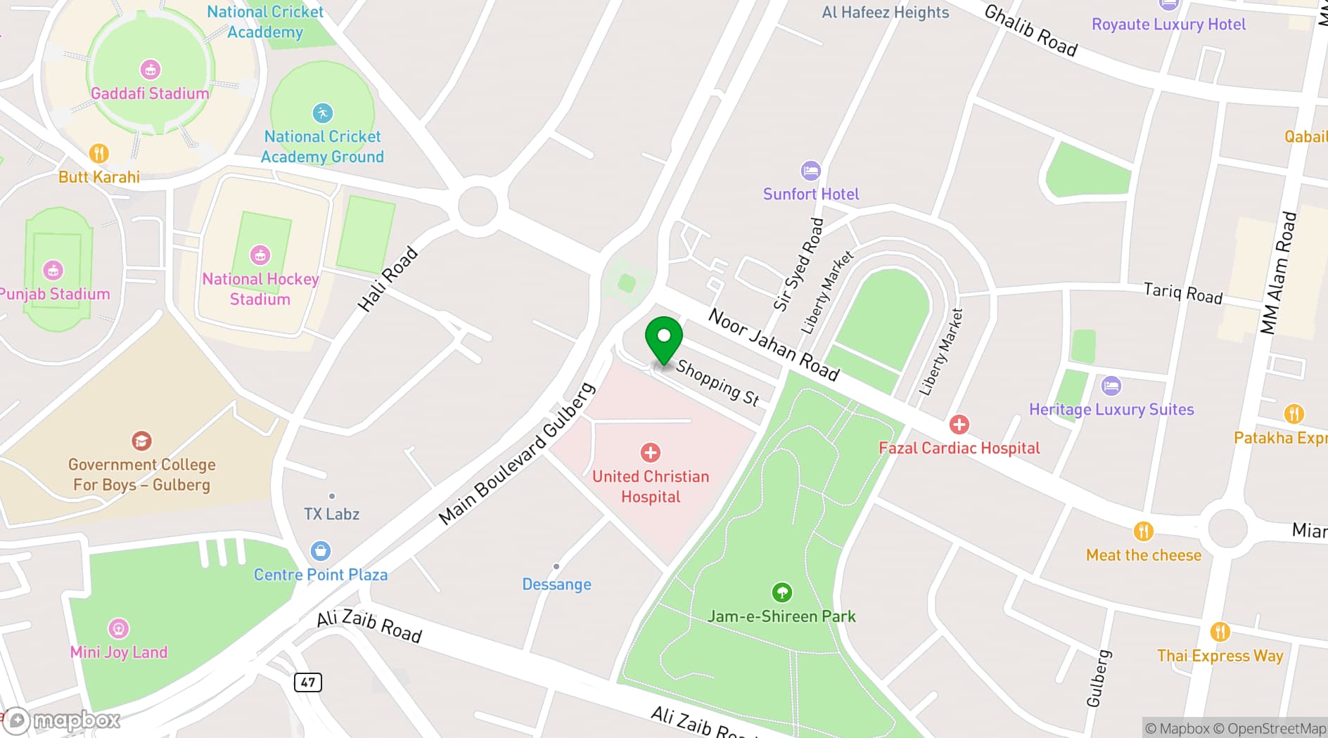 Map showing Salt'n Pepper