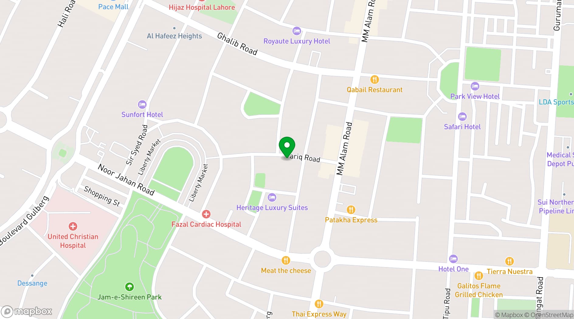 Map showing The Oban Hotel