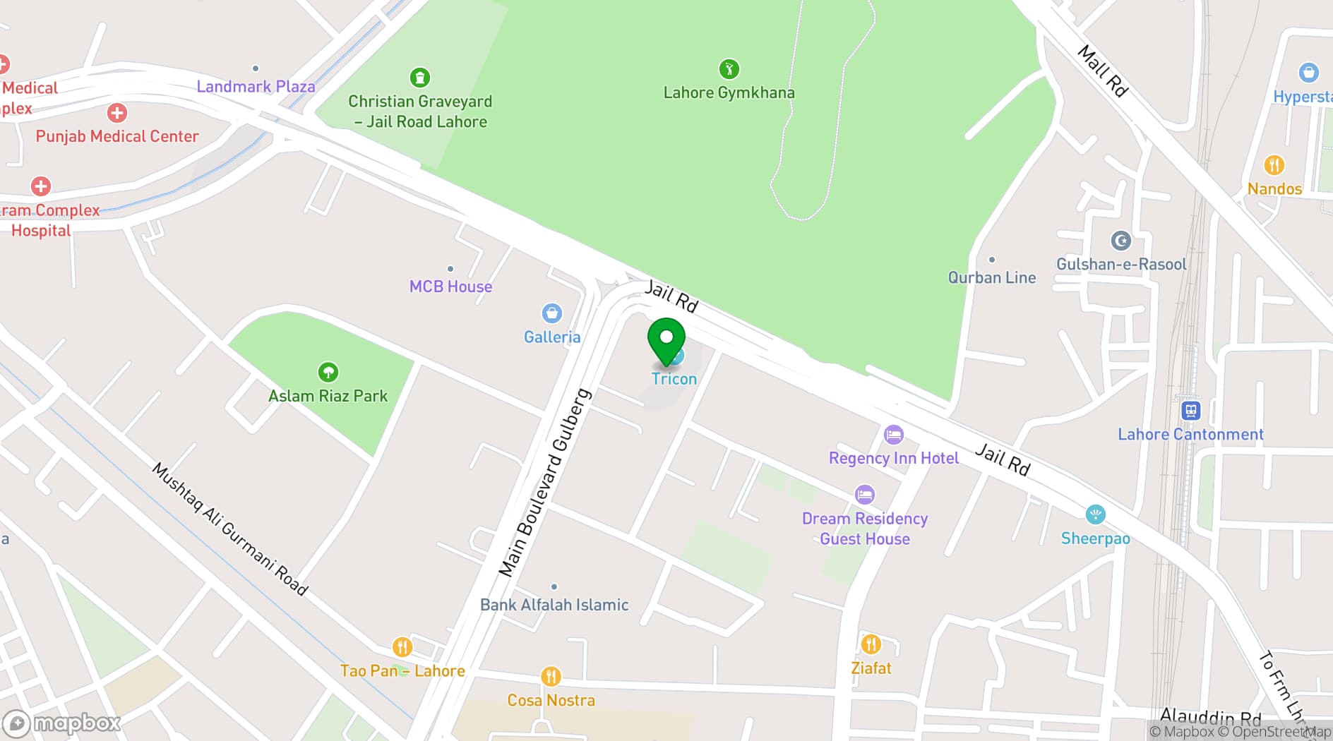 Map showing Regus Meeting Rooms