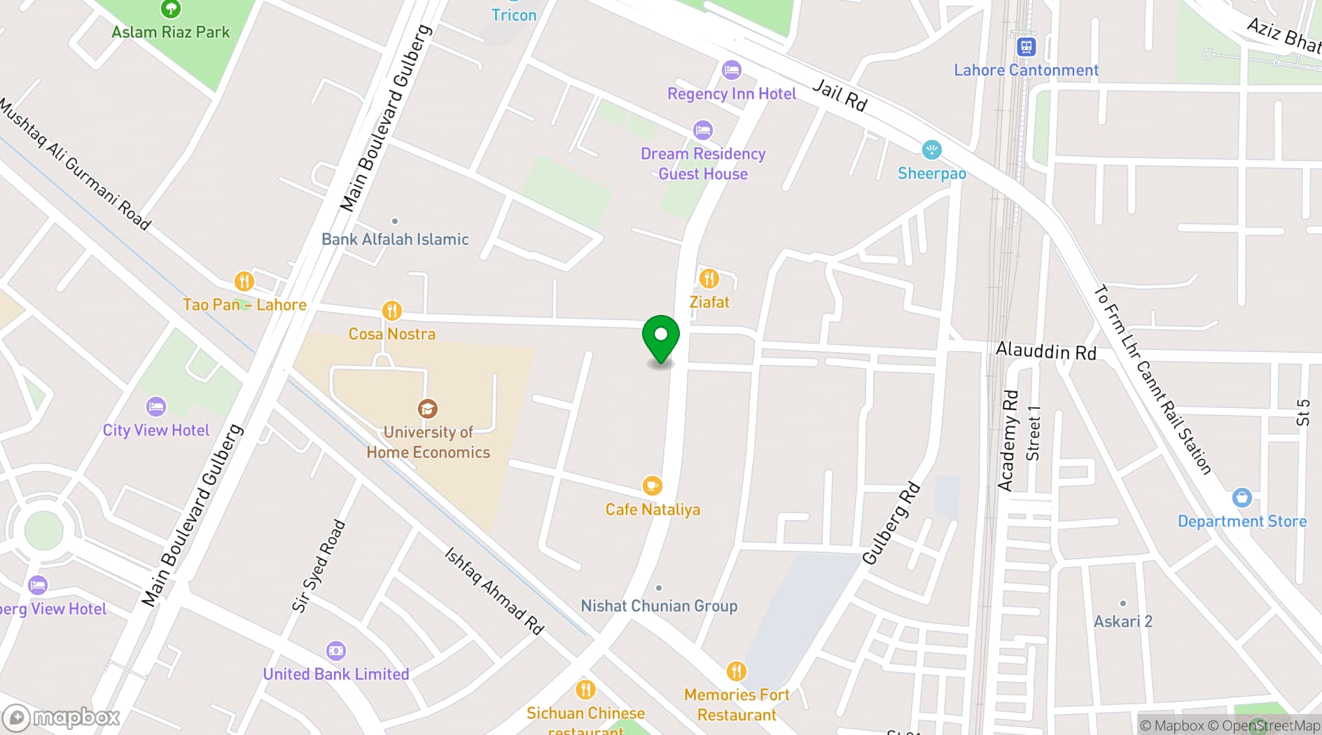 Map showing Nisa Sultan
