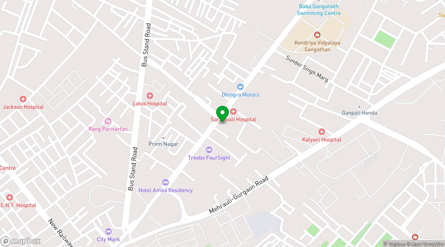 Map showing Park Inn by Radisson