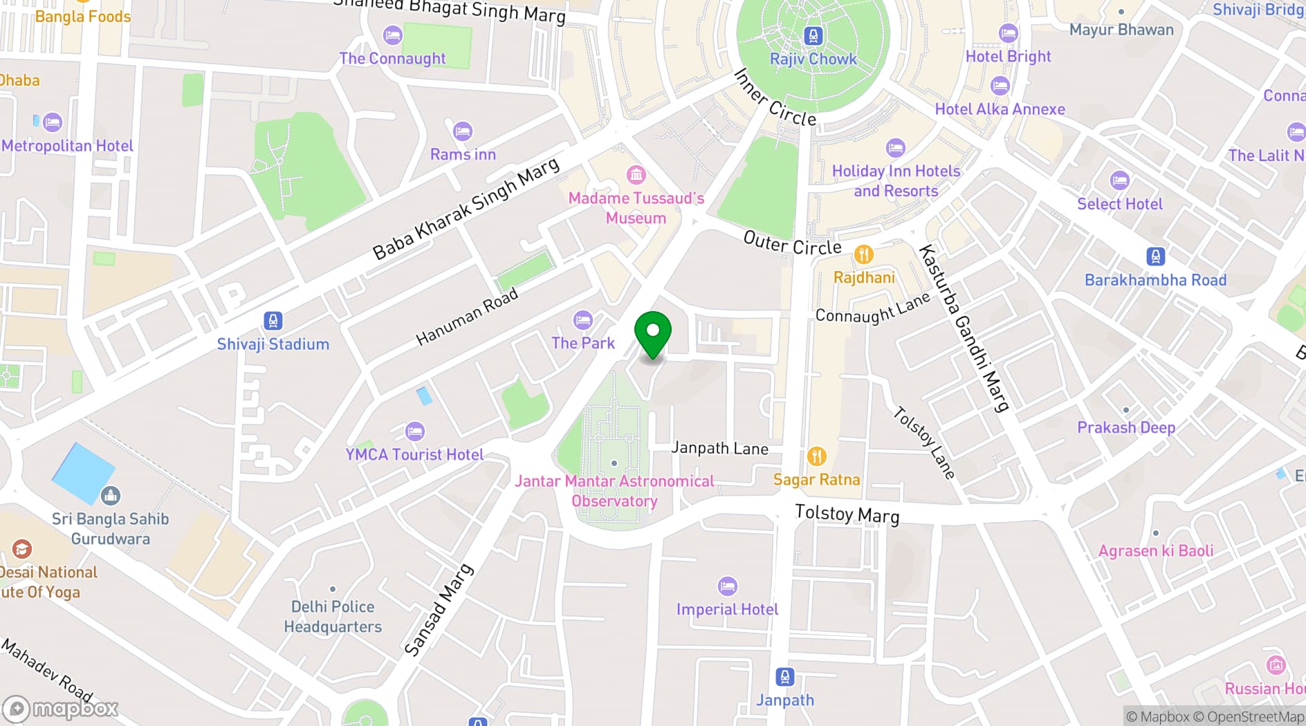 Map showing The Executive Centre