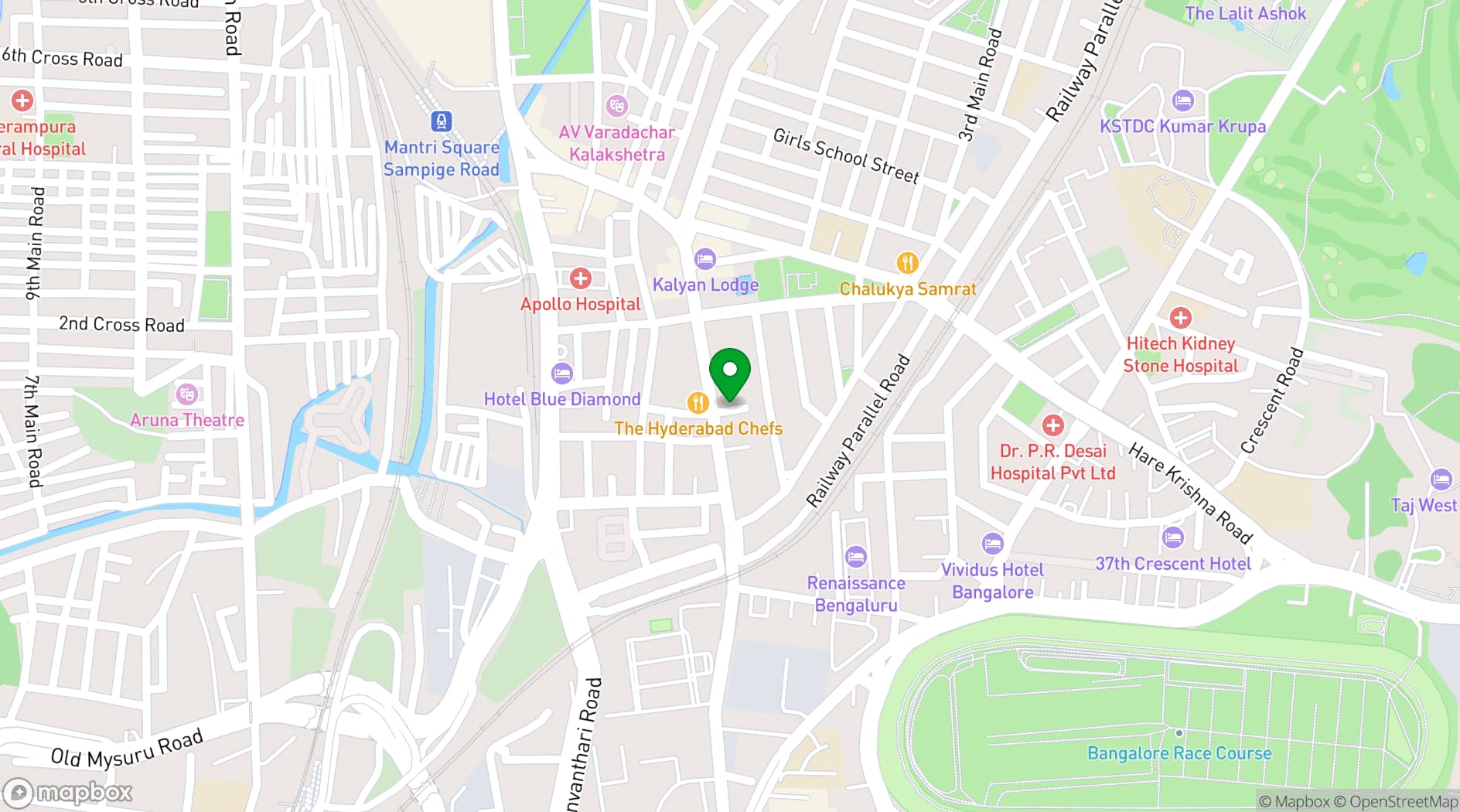 Map showing The Citrine Hotel