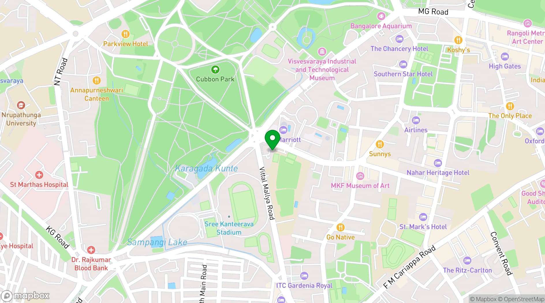 Map showing Samrat Gardens
