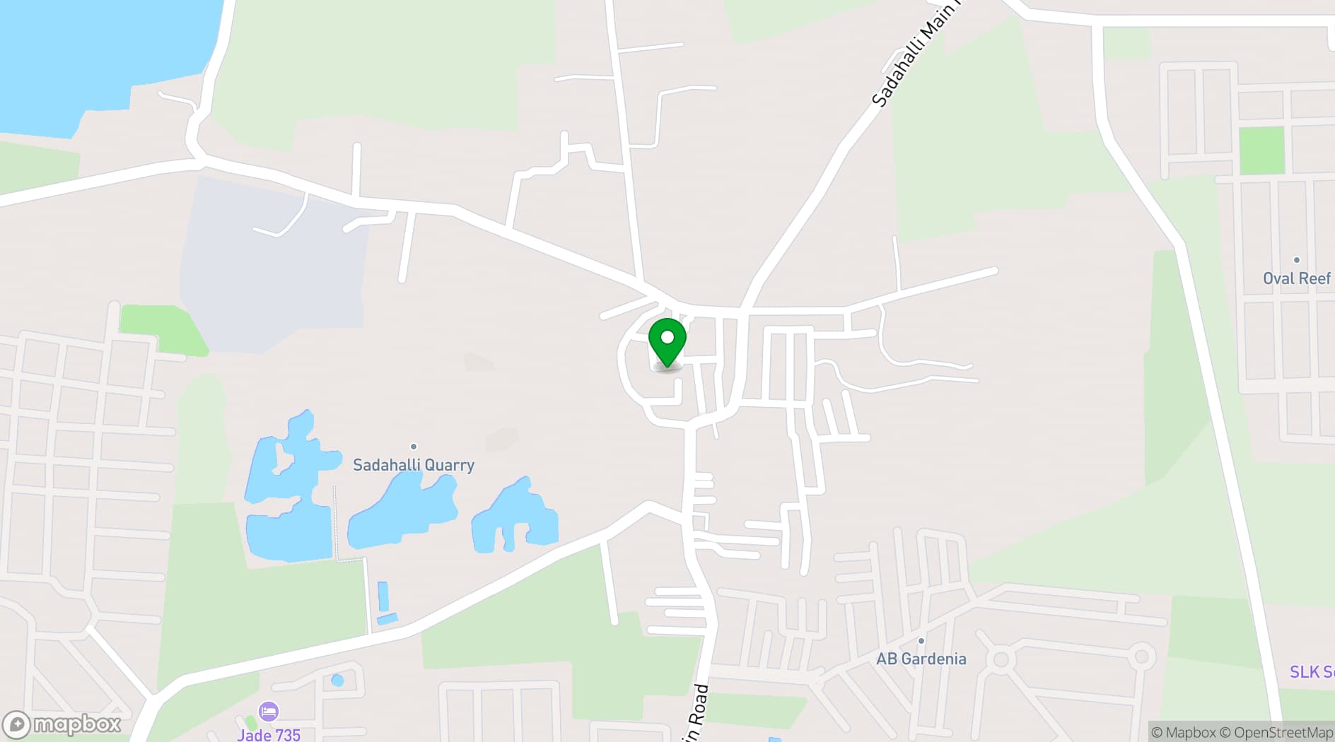 Map showing Club Cabana