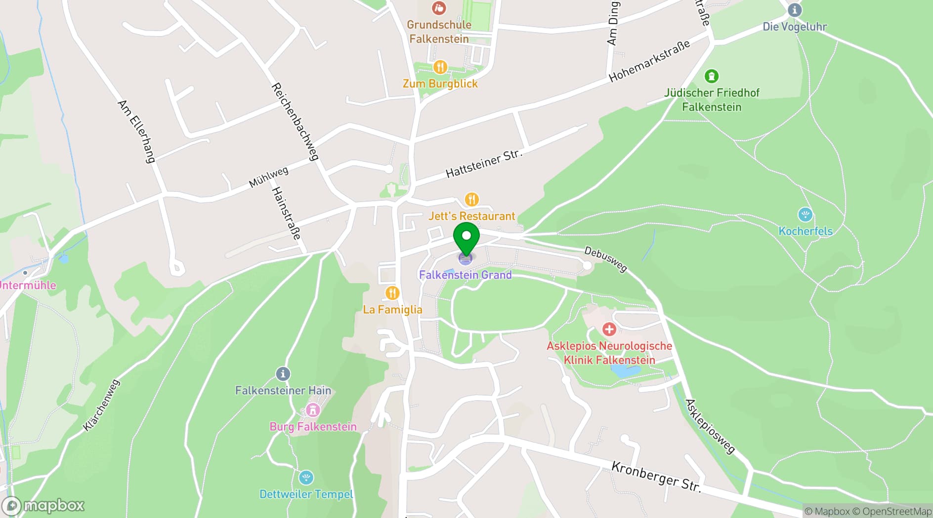 Map showing Falkenstein Grand