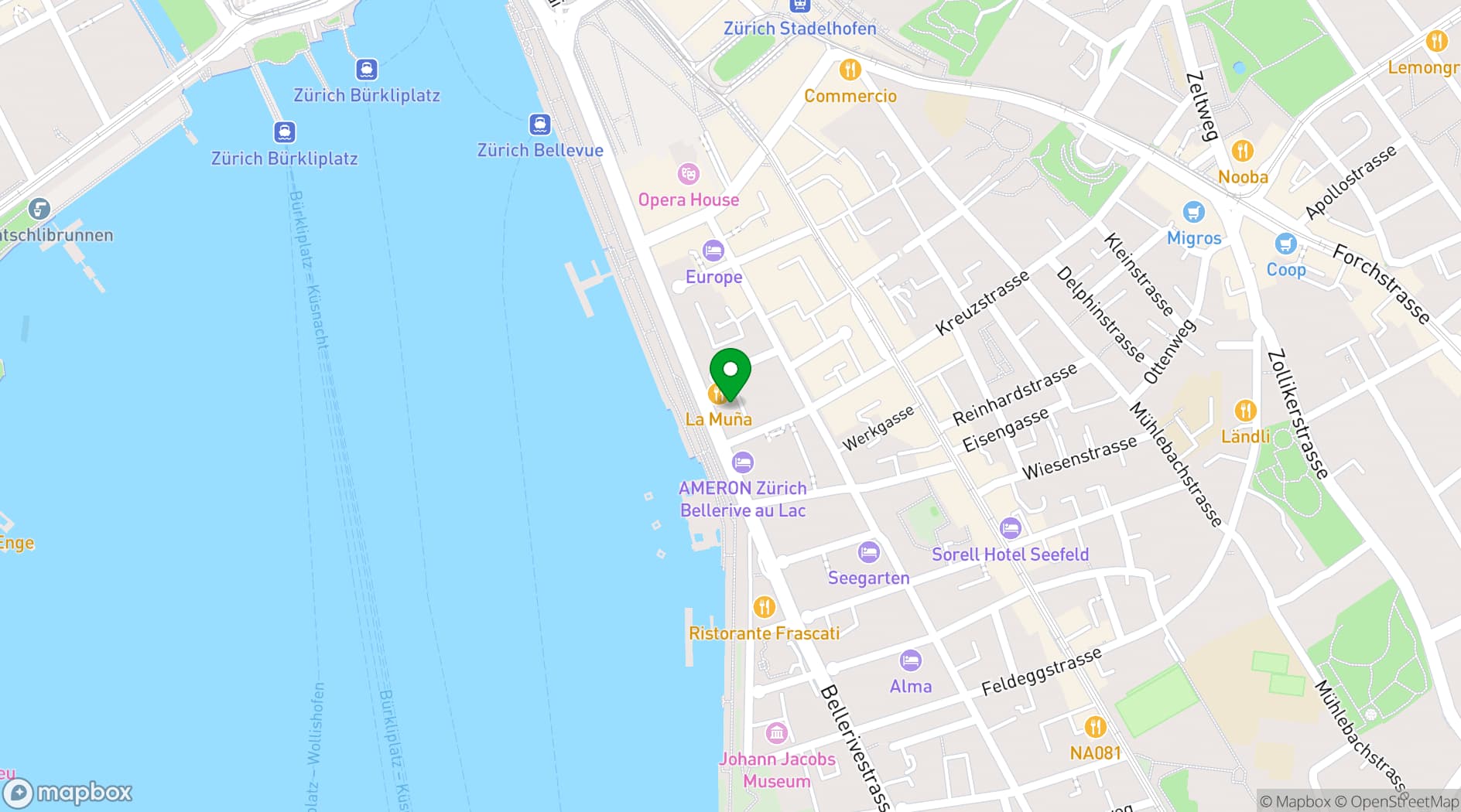 Map showing Eden Kitchen & Bar