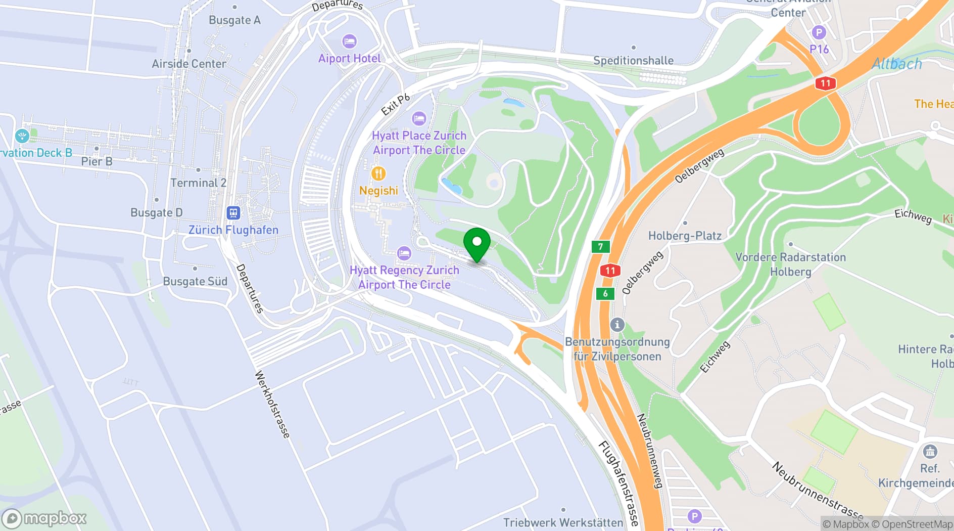 Map showing Circle Convention Centre