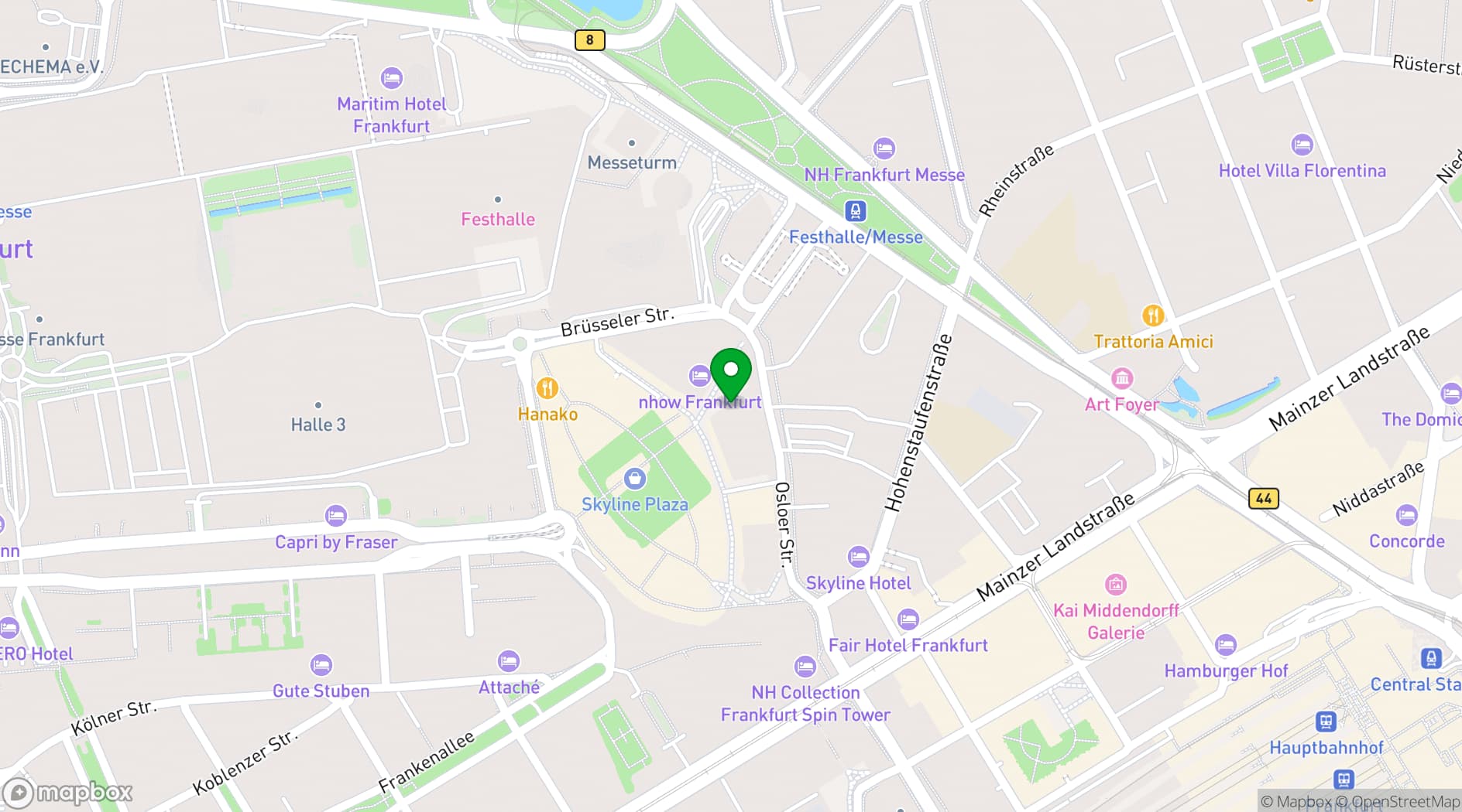 Map showing Kap Europa