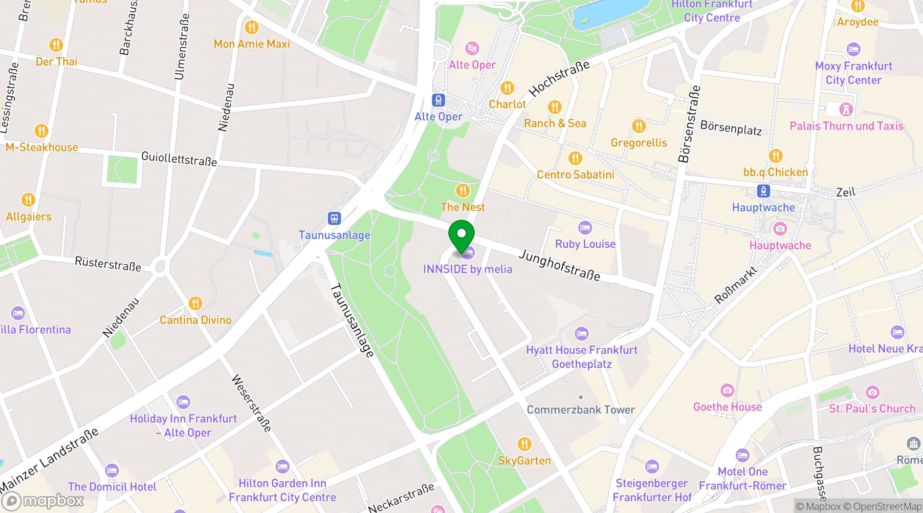 Map showing Mindspace Eurotheum