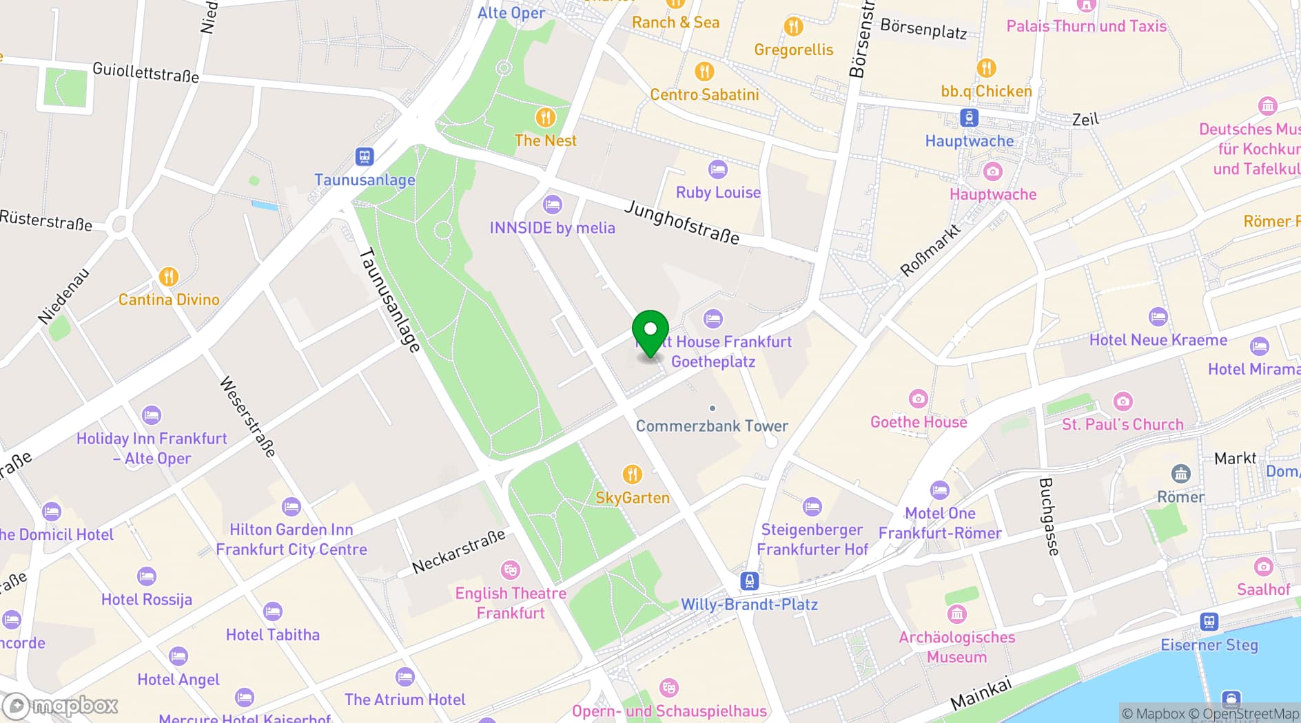 Map showing Friedas Bar & Kitchen
