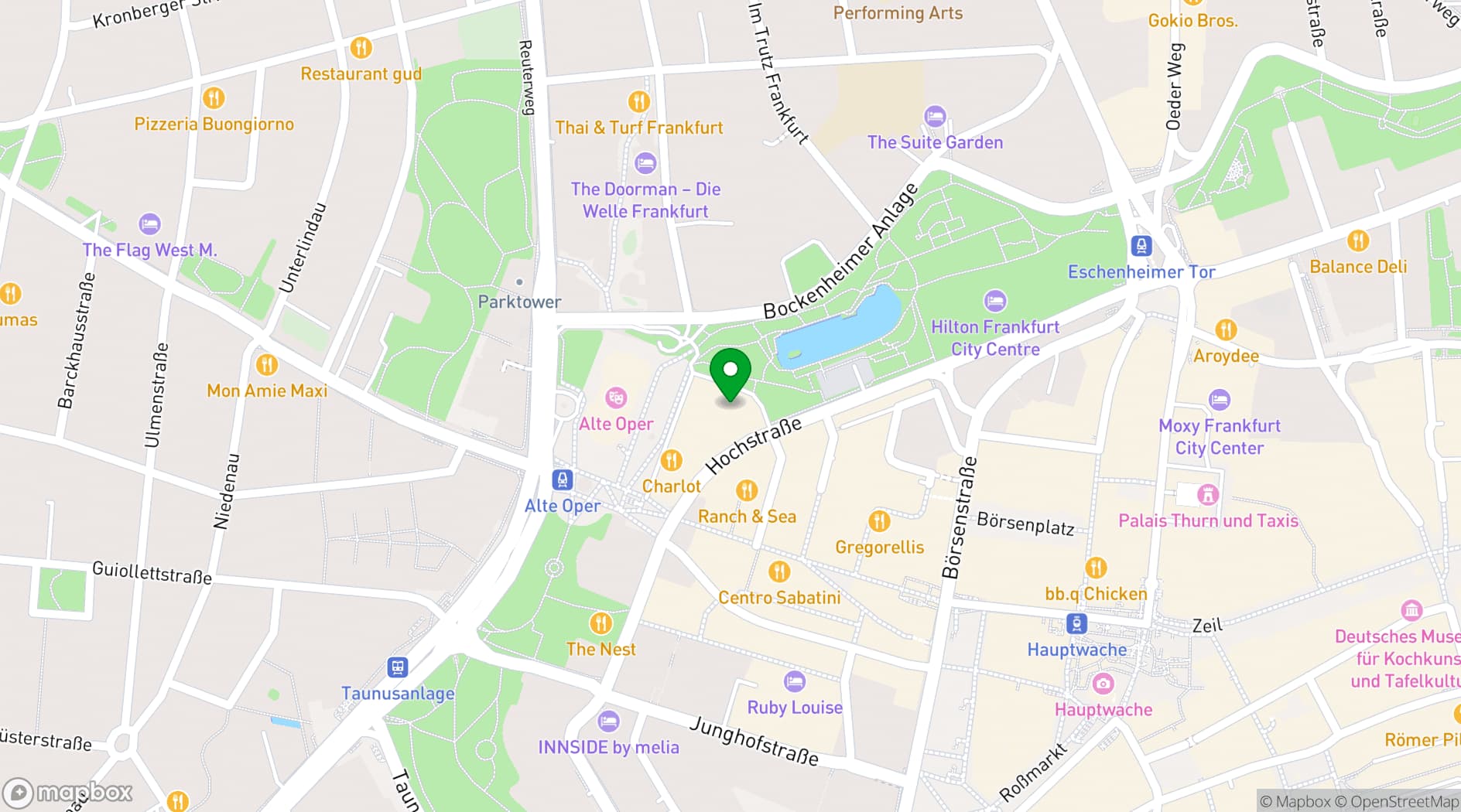 Map showing Sofitel Frankfurt Opera (Frankfurt)