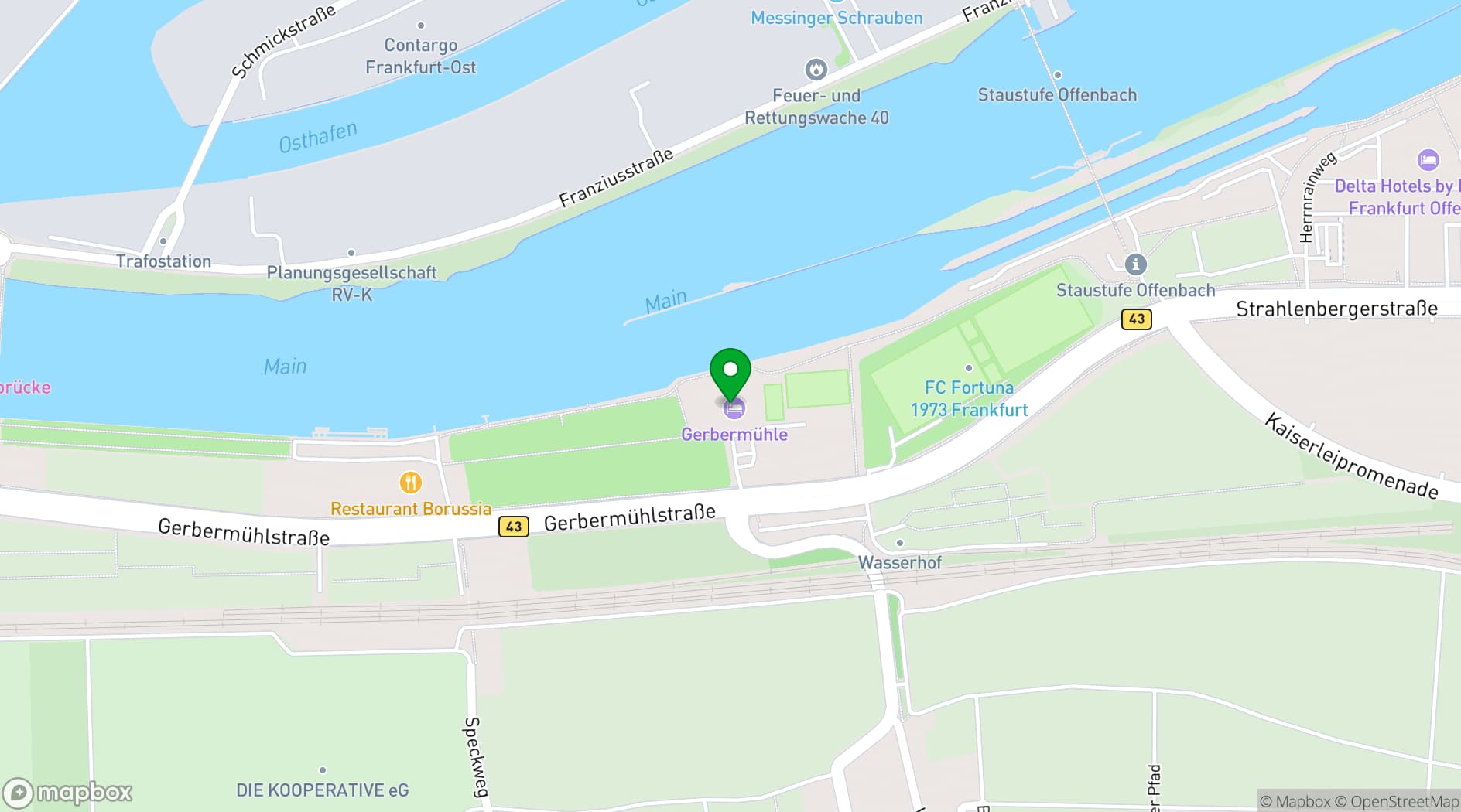 Map showing Gerbermühle
