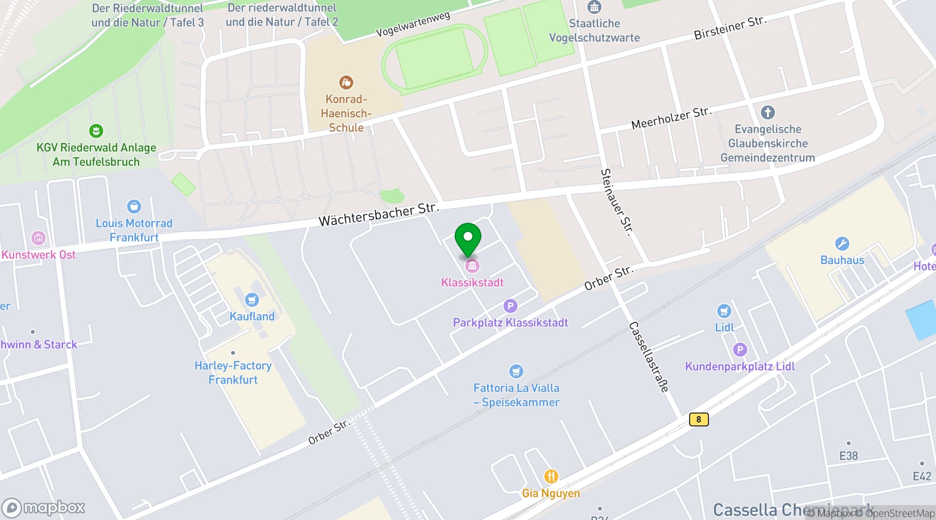 Map showing Klassikstadt | Events & Conference