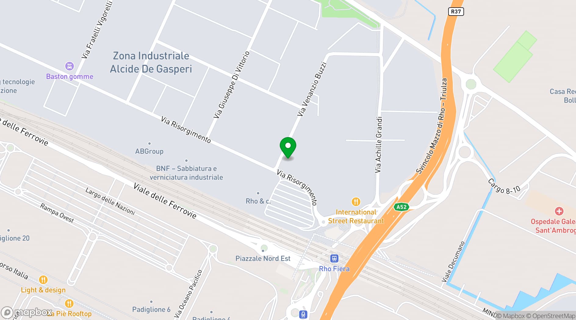 Map showing Meeting Rooms Milano