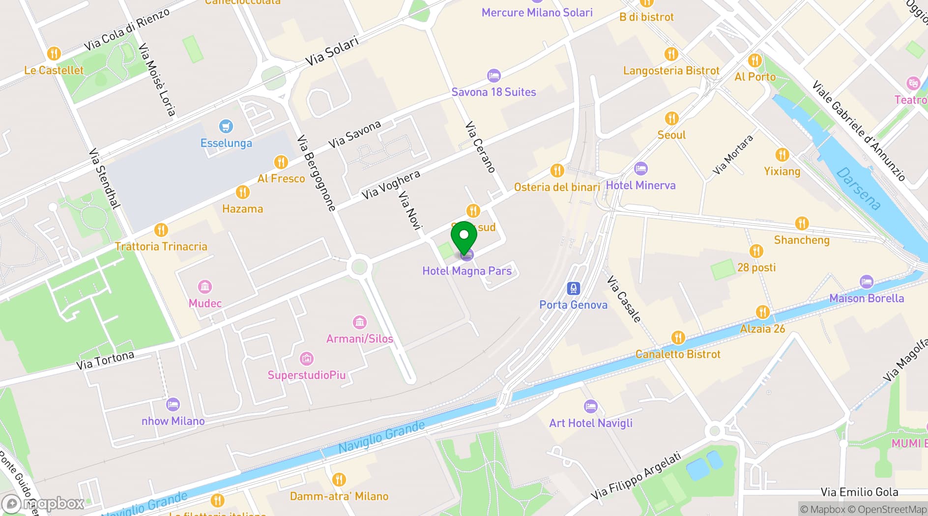 Map showing MAGNA PARS EVENT SPACE