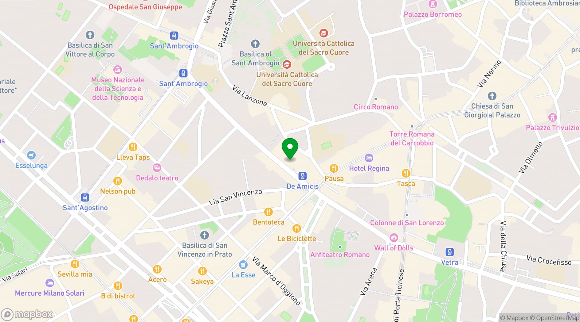 Map showing Hotel Pierre