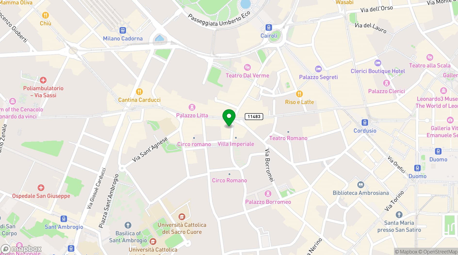 Map showing La Brisa