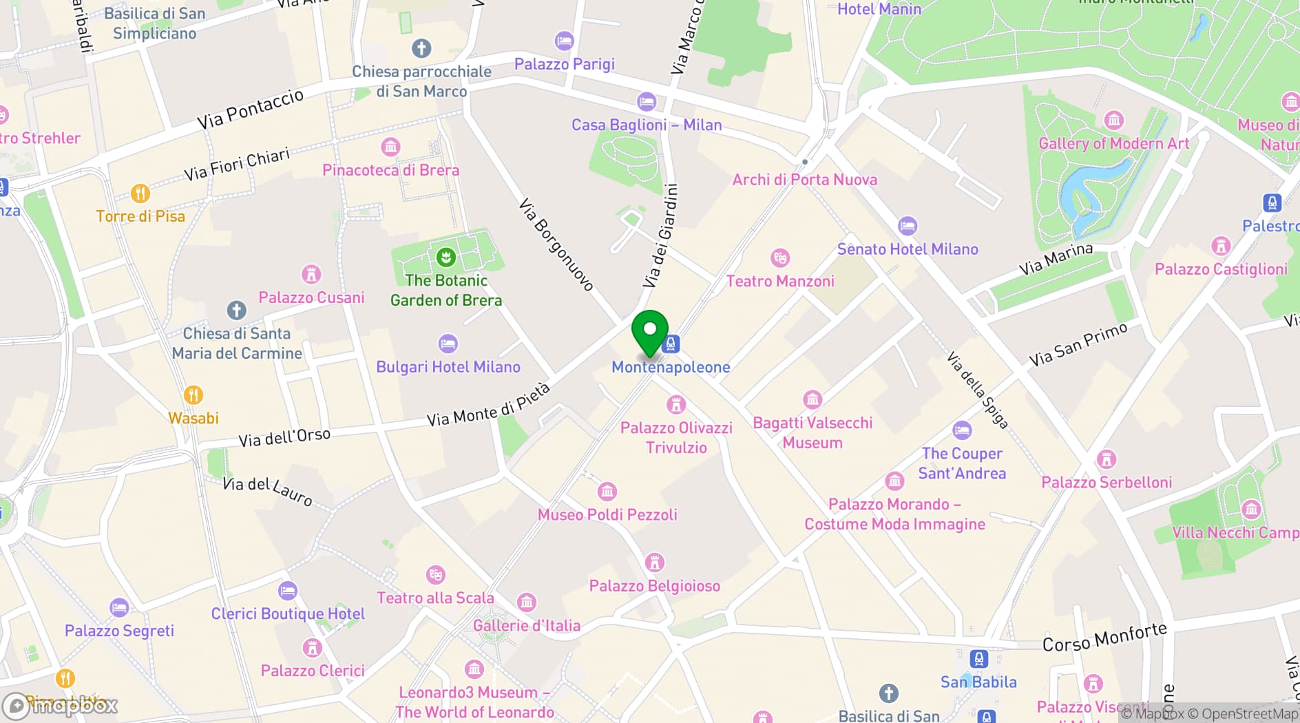 Map showing Don Carlos Restaurant