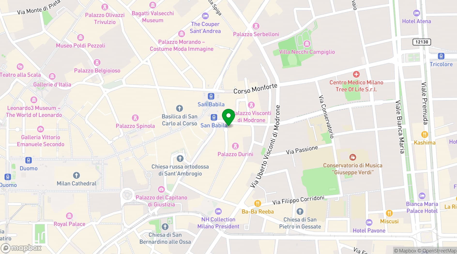 Map showing A’Riccione Terrazza12