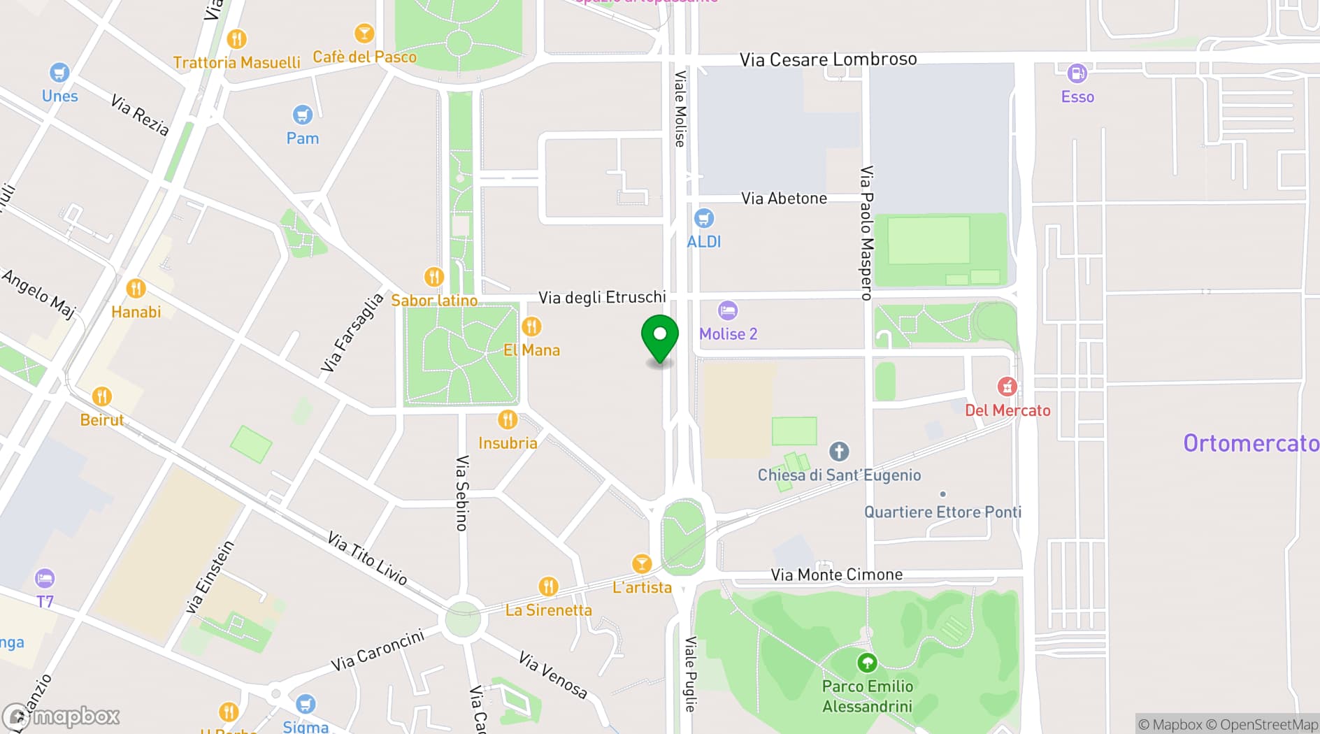 Map showing Frigoriferi Milanesi
