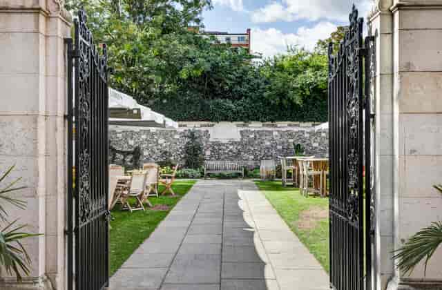 Harris Garden at Lord's Cricket Ground, elegant venue for weddings and events.