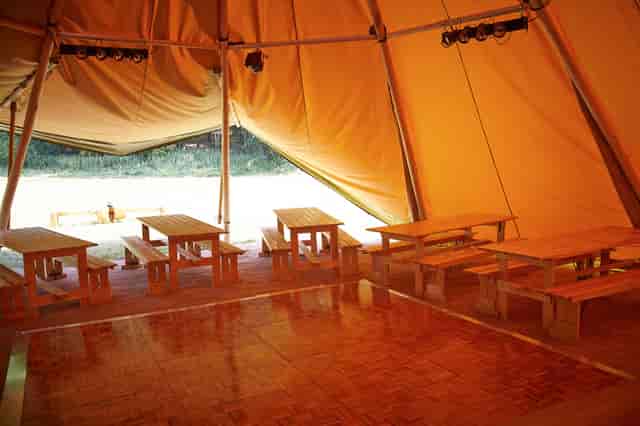Spacious Forest Tepee tent for outdoor events in Forest of Dean, ideal for gatherings.