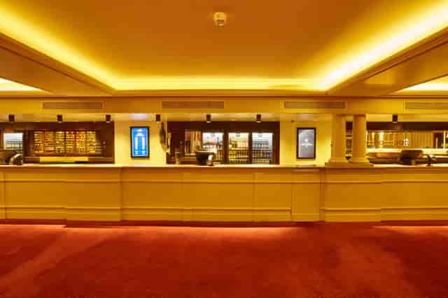 Val Parnell Bar reception area at London Palladium for corporate and social events.