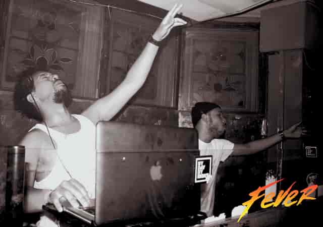 Dynamic DJ setup in vibrant Music Club Room, perfect for nightlife events.