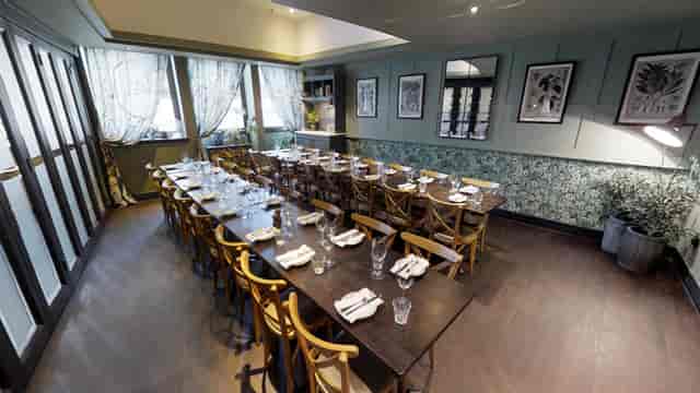 Medium Private Dining Room at Brasserie Blanc Southbank, ideal for corporate events and gatherings.