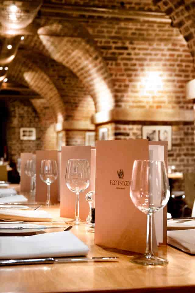 Elegant dining table in The Crypt, Sinfonia Smith Square for upscale events.