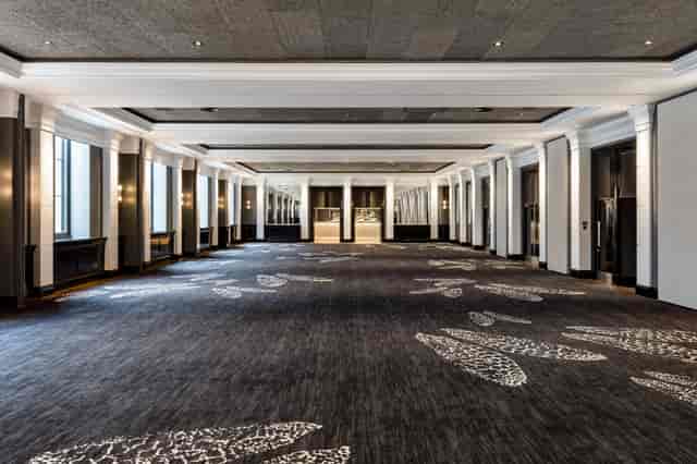Halle Suite at The Edwardian Manchester, spacious event space with high ceilings for conferences.