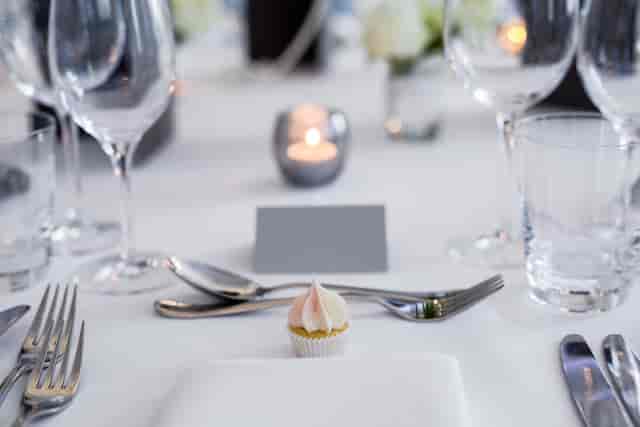Elegant dining table in Fenchurch Suite, Andaz London for events with candlelight ambiance.