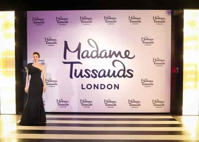 Glamorous party at Madame Tussauds London with stylish backdrop for events and photo ops.