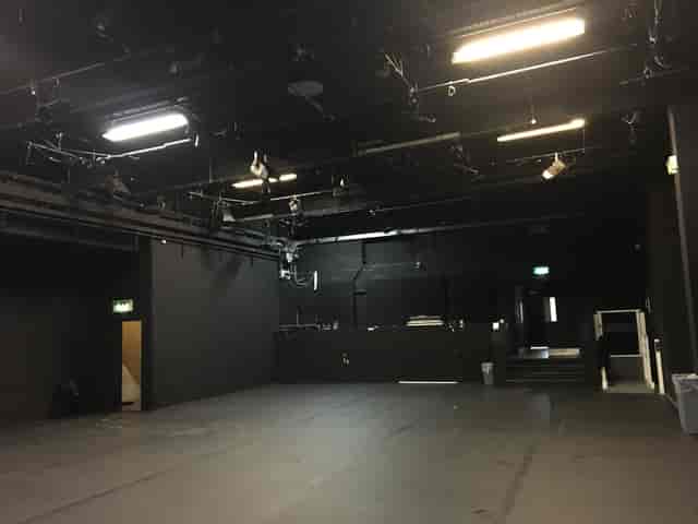 Versatile black box theater at ICA for intimate events and performances.