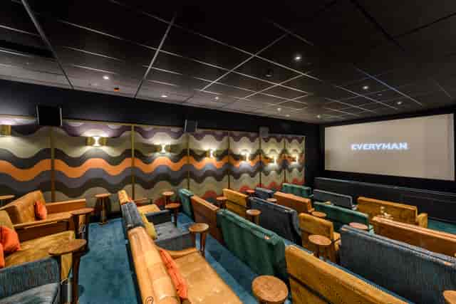 Boutique Canary Wharf cinema screen for private screenings and corporate event venue hire.