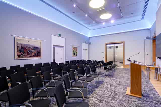 Kirby Laing lecture hall, modern setup, conference, seminar