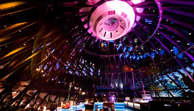 Exclusive hire of Helix and Iris at Searcys, Gherkin - elegant event space with dome ceiling.