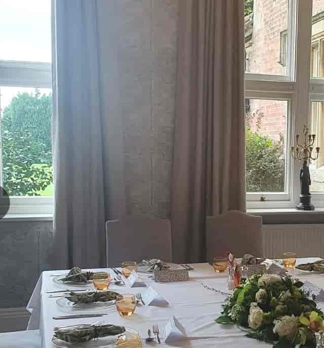 Elegant dining table in Churchill Suite, perfect for intimate gatherings or formal events.