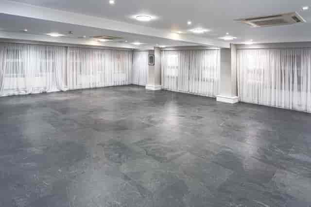 Speroni's Restaurant event space at Selhurst Park, modern design for meetings and receptions.