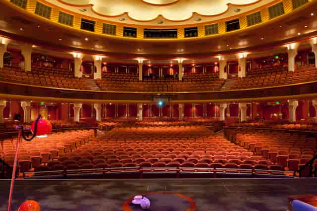 Brighton Dome Concert Hall with ornate architecture, ideal for concerts and events.