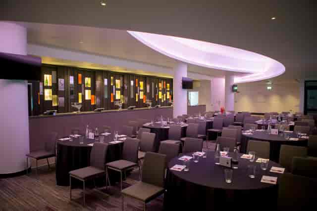 Modern Members' Lounge at Allianz Stadium, Twickenham for meetings and events.